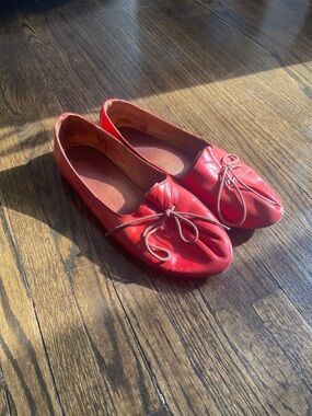 Miz Mooz Red Leather Flats